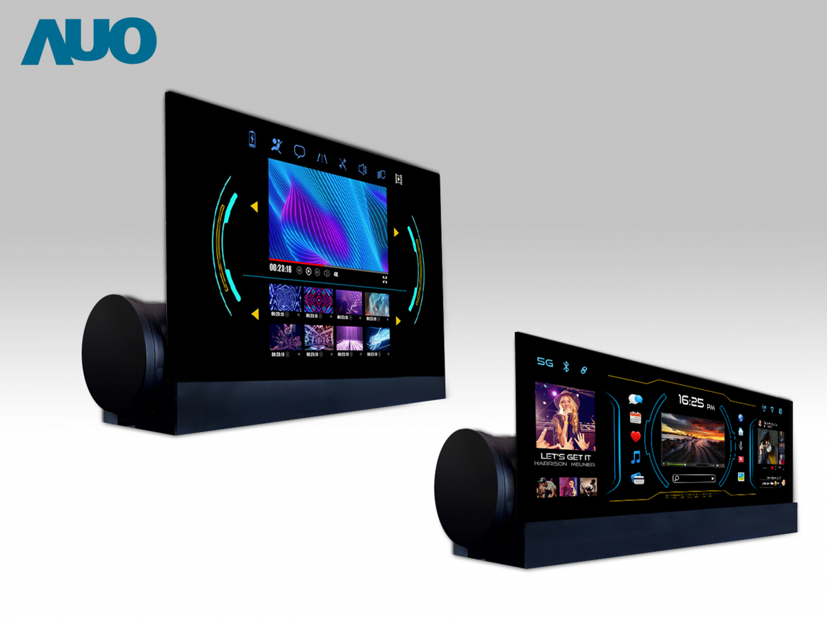 友達14.6吋可捲式Micro LED面板，導入車內資訊、影音娛樂及駕駛安全系統，翻轉智慧移動場域