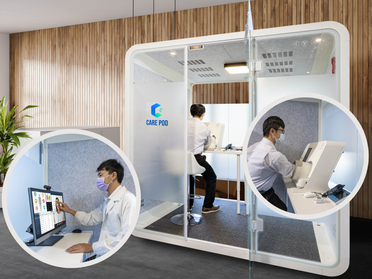 达擎于医疗科技展中展出＂远距诊疗舱＂，以因应医疗数字化及社会高龄化趋势下、复诊及慢性病患等族群对于远距看诊需求逐渐升高所推出的创新整合方案。多功能合一、高隐私性的远距诊疗舱可根据病患端与医师端的不同需求，提供弹性化及客制化功能，节省医生和病患的精力及时间