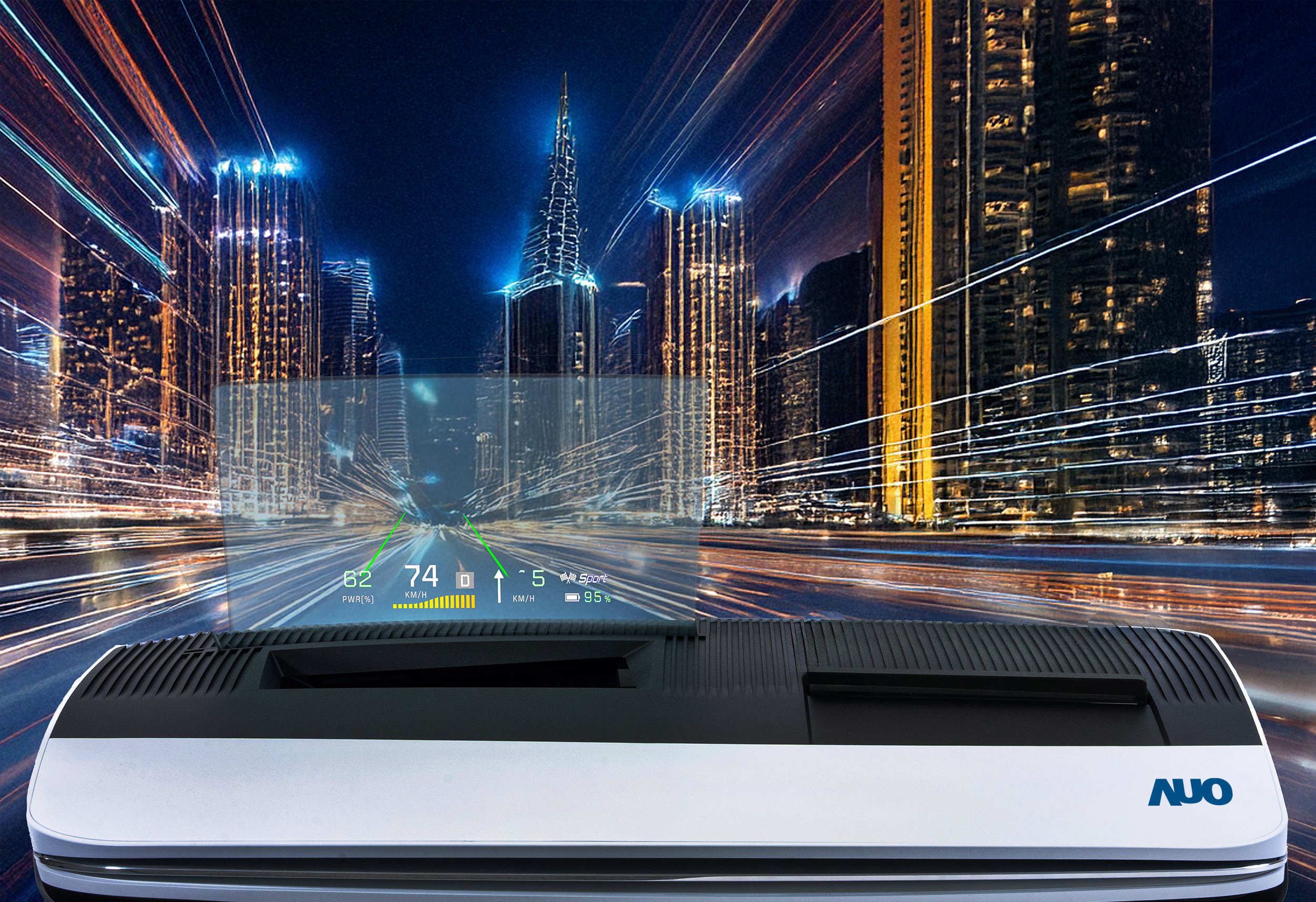 k1体育推出13吋Micro LED抬头显示器，提供高入眼亮度、高色彩饱和度的显示质量，在阳光下或黑暗中都清晰可见，并利用Micro LED模块体积小的优势，解决车用空间有限的痛点