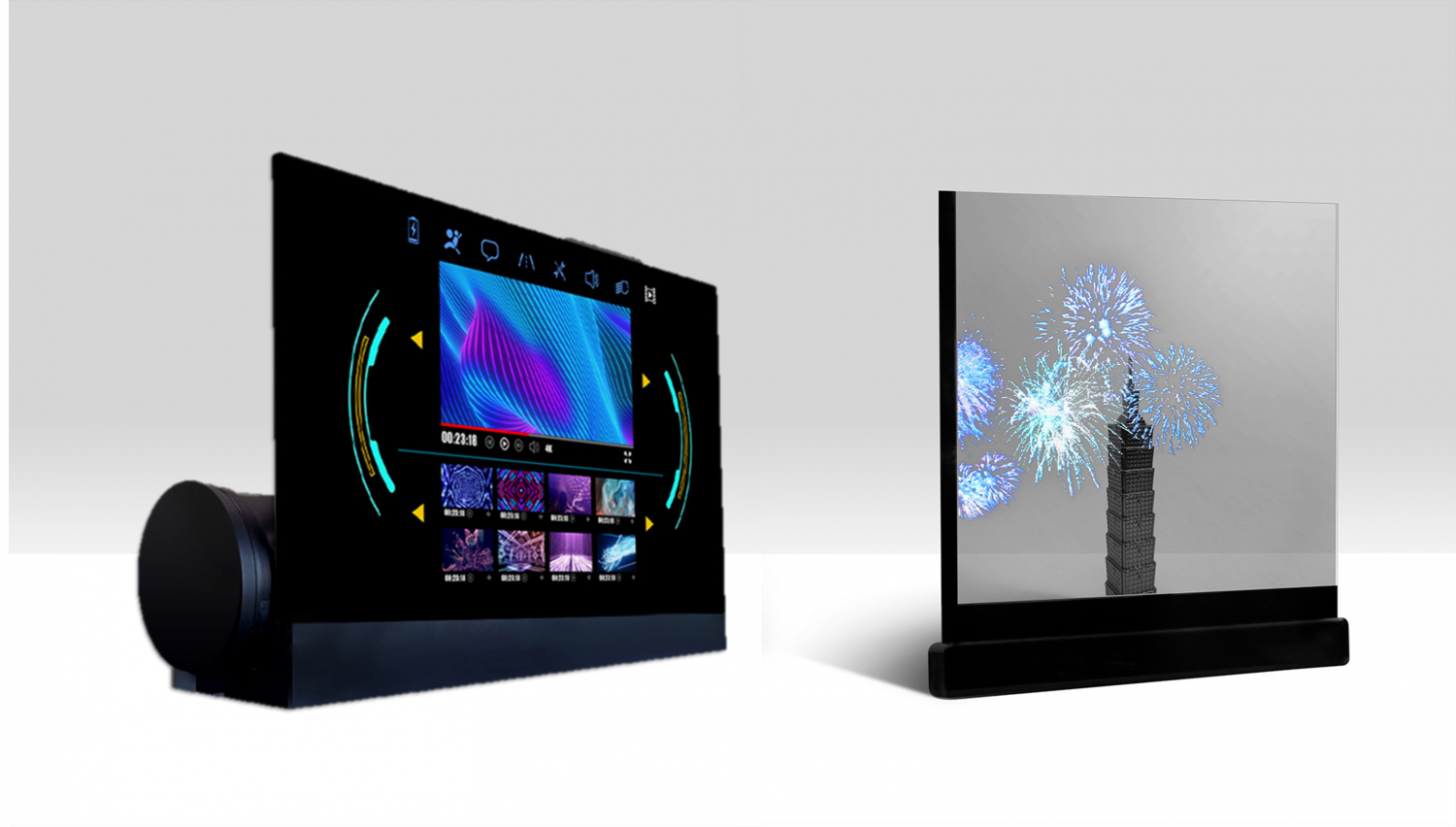 可卷式、折迭性、高透明